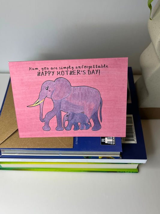 Mother's Day Elephants Greeting Card