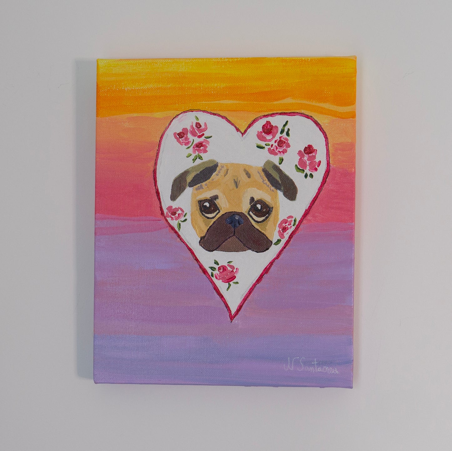 Puggy Sunset - Original Painting
