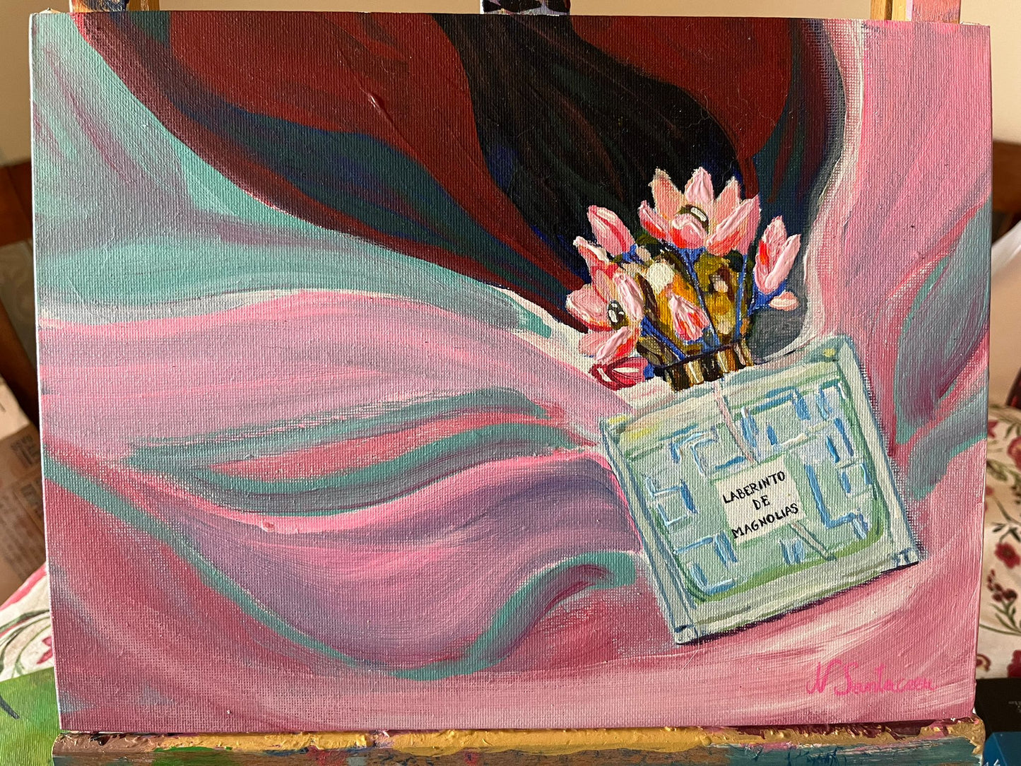 Laberinto de Magnolias Perfume Bottle - Original Painting