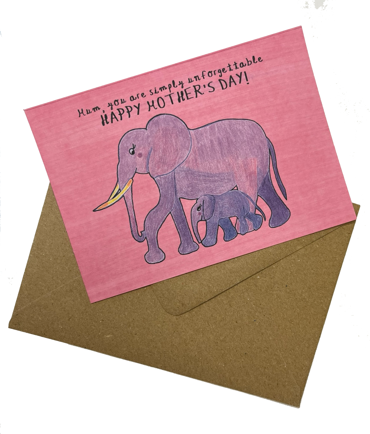 Mother's Day Elephants Greeting Card