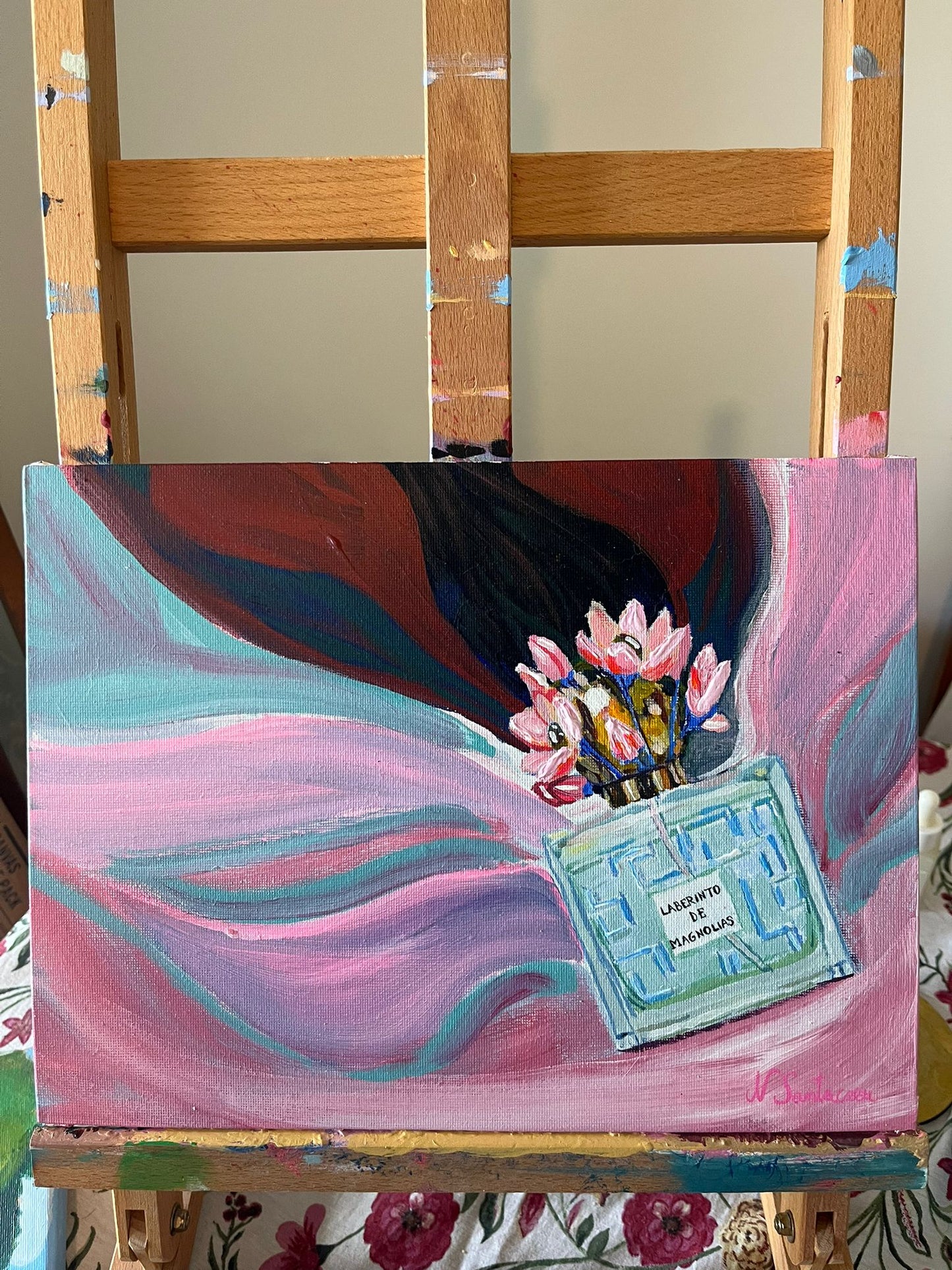 Laberinto de Magnolias Perfume Bottle - Original Painting
