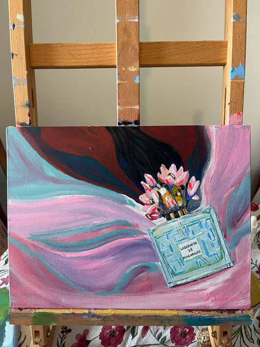 Laberinto de Magnolias Perfume Bottle - Original Painting